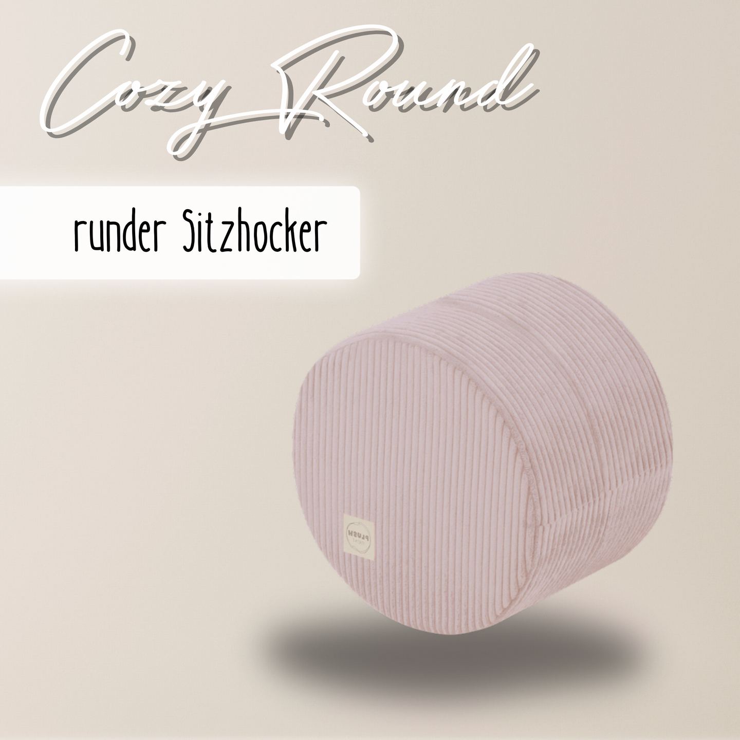 "Cozy Round" Sitzhocker 40x30cm