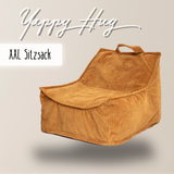 "Yappy Hug" XXL Familien-Sitzsack 70x80x50cm mit EPS-Perlen & Anti-Rutsch-Boden
