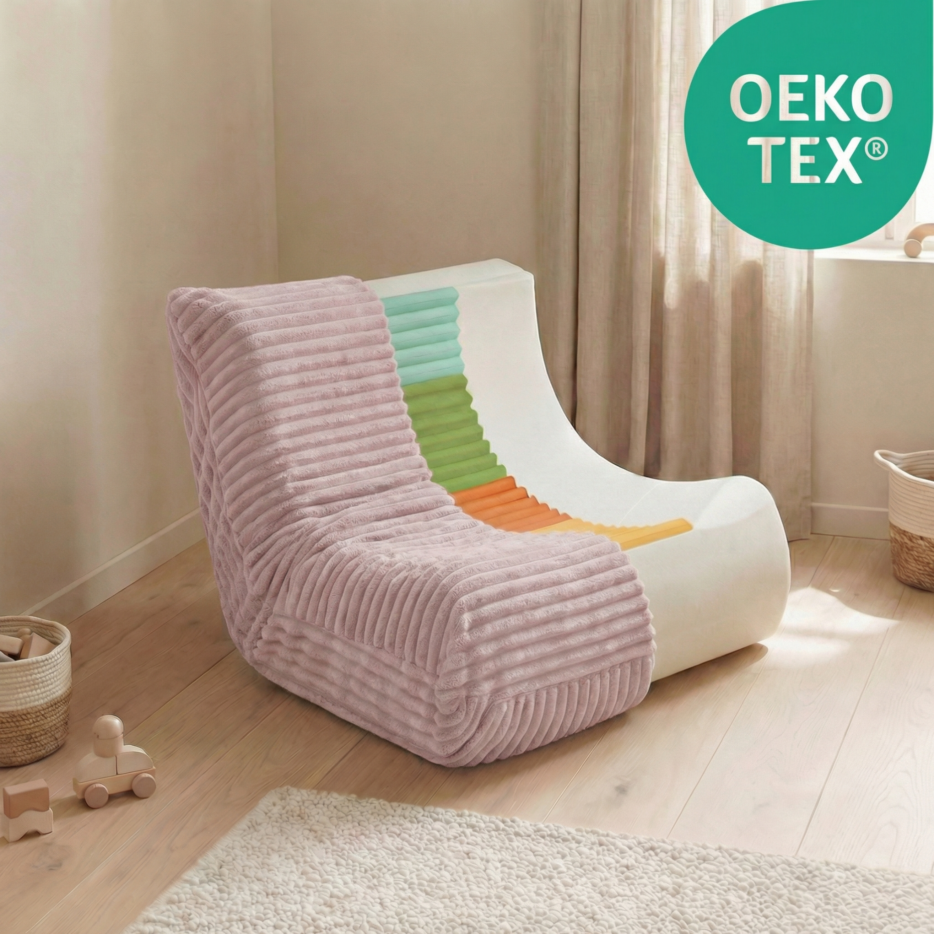 "Fluffy Mooni" Ergonomischer Lounge-Sessel mit 4-Zonen-System