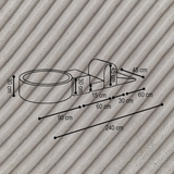 "Bally Play" Bällebad 90x30cm mit 3 Bauelementen & 200 Bällen