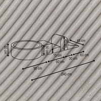 "Bally Play" Bällebad 90x30cm mit 3 Bauelementen & 200 Bällen