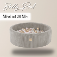 "Bally Pool" Bällebad 90x30cm, mit 200 Bällen
