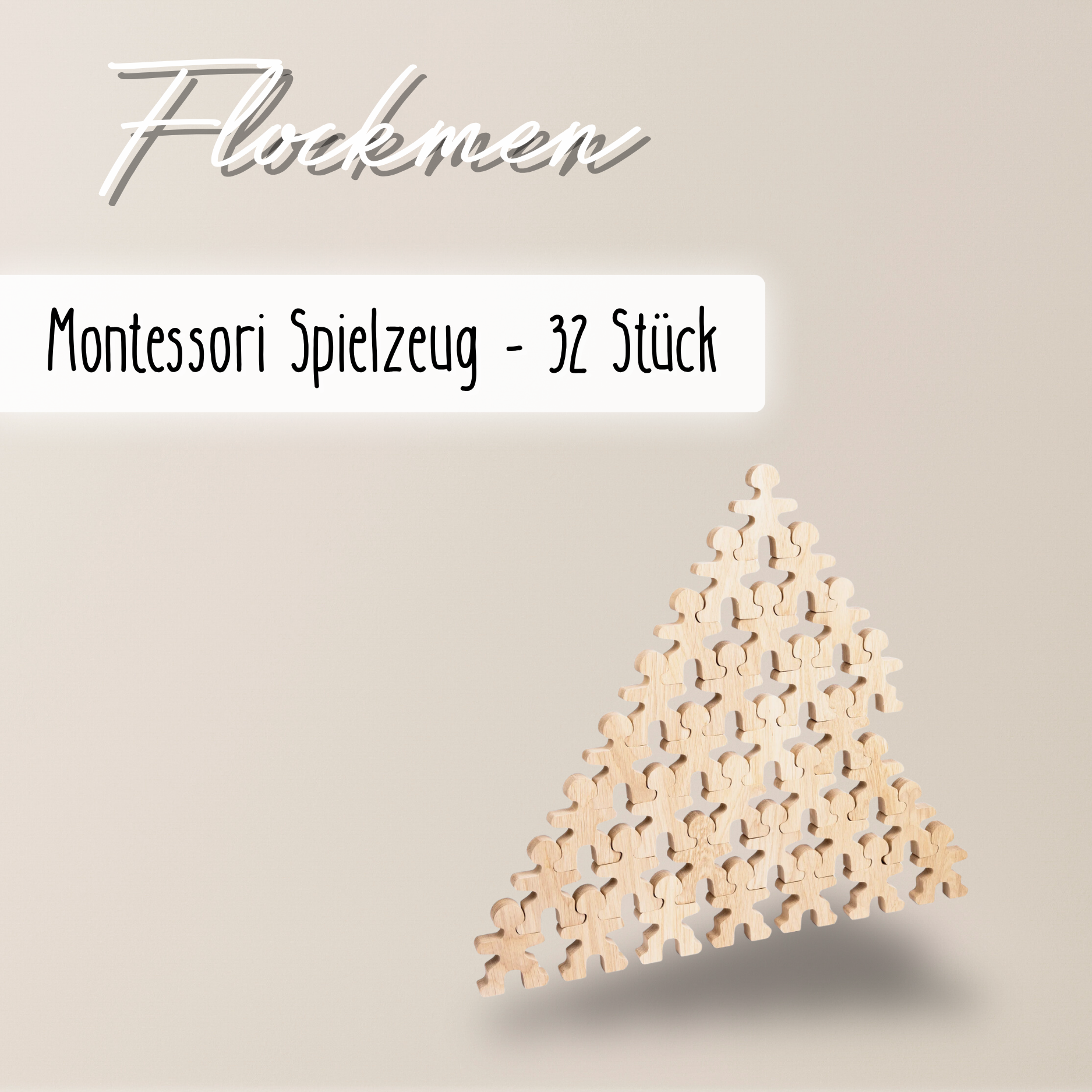 Flockmen® – Montessori Holzfiguren für kreatives Spielen