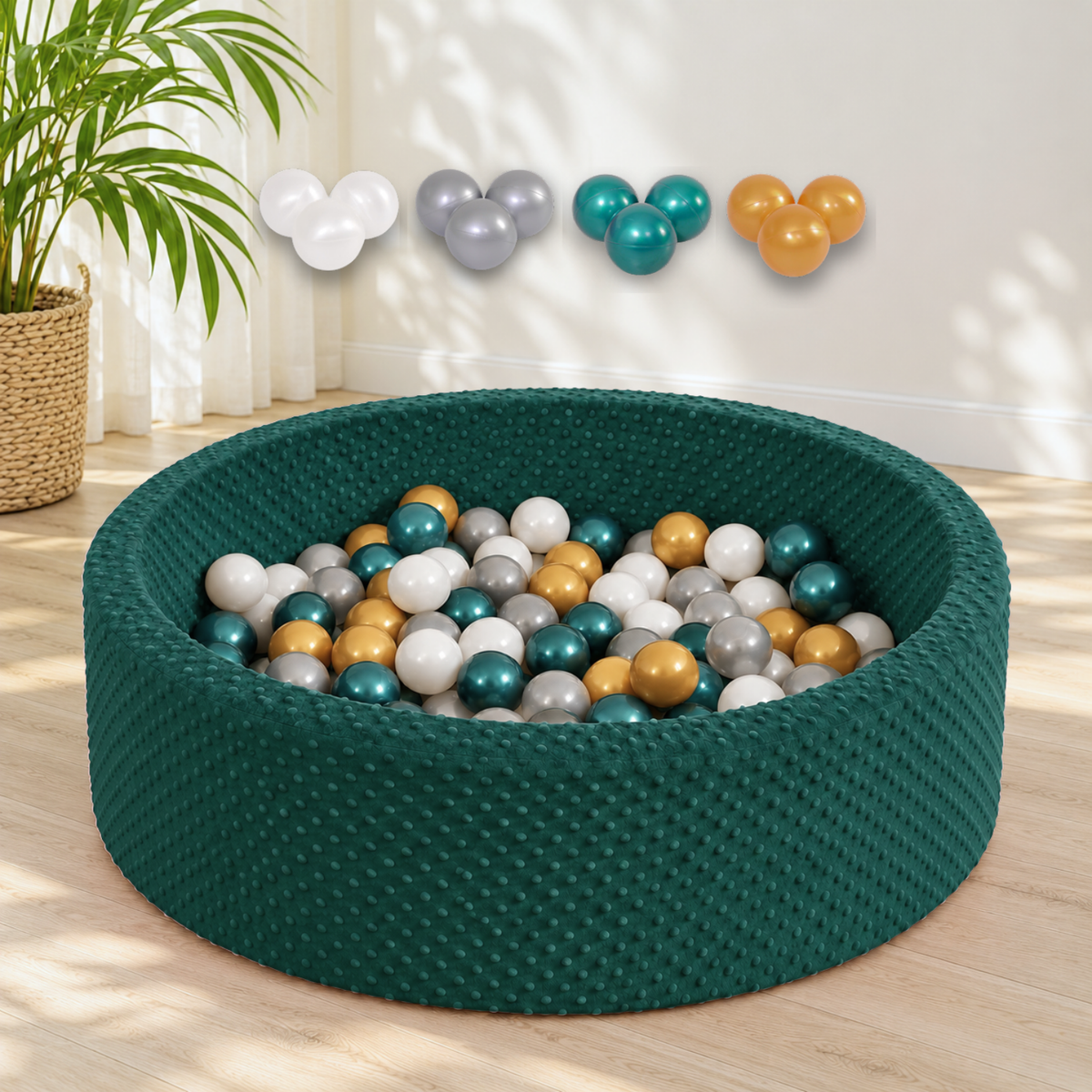 "Minky Pool" Bällebad 90x30cm mit 200 Bällen
