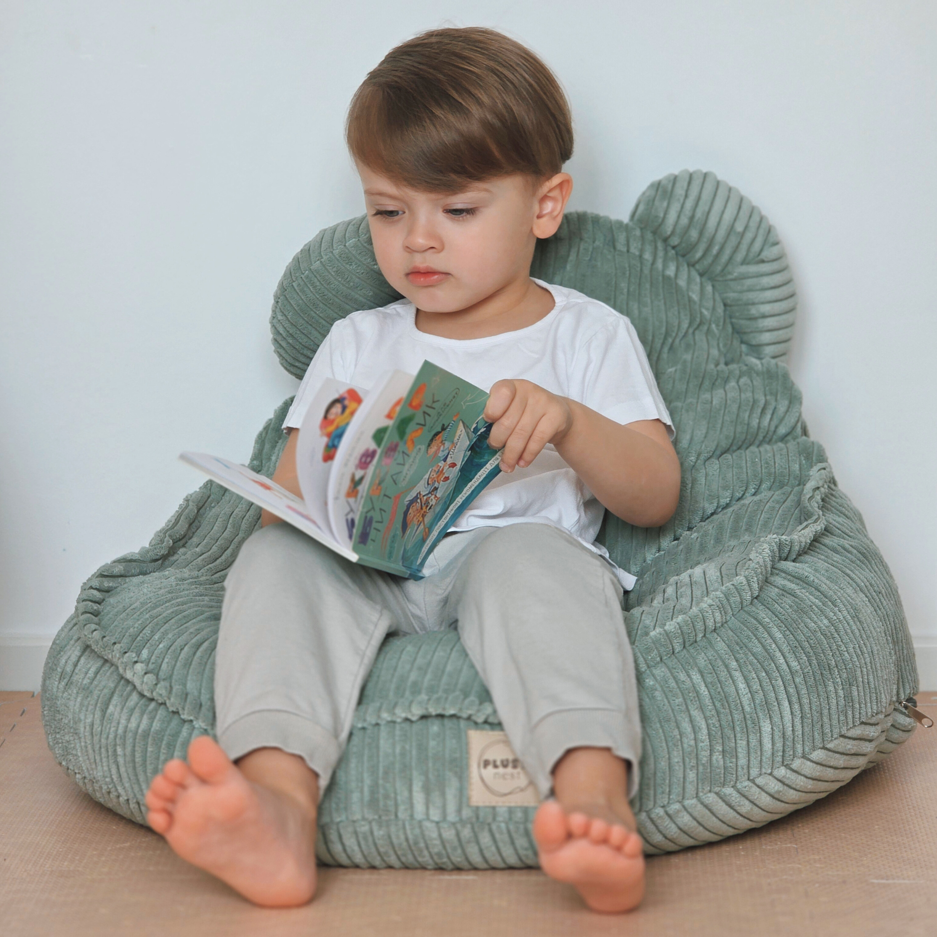 "Huggy Bear" Sitzsack mit Ohren für Kinder 68x45cm