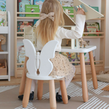 Duo Set "Spring" - Kindertisch & 2 Stühle aus massivem Buchenholz