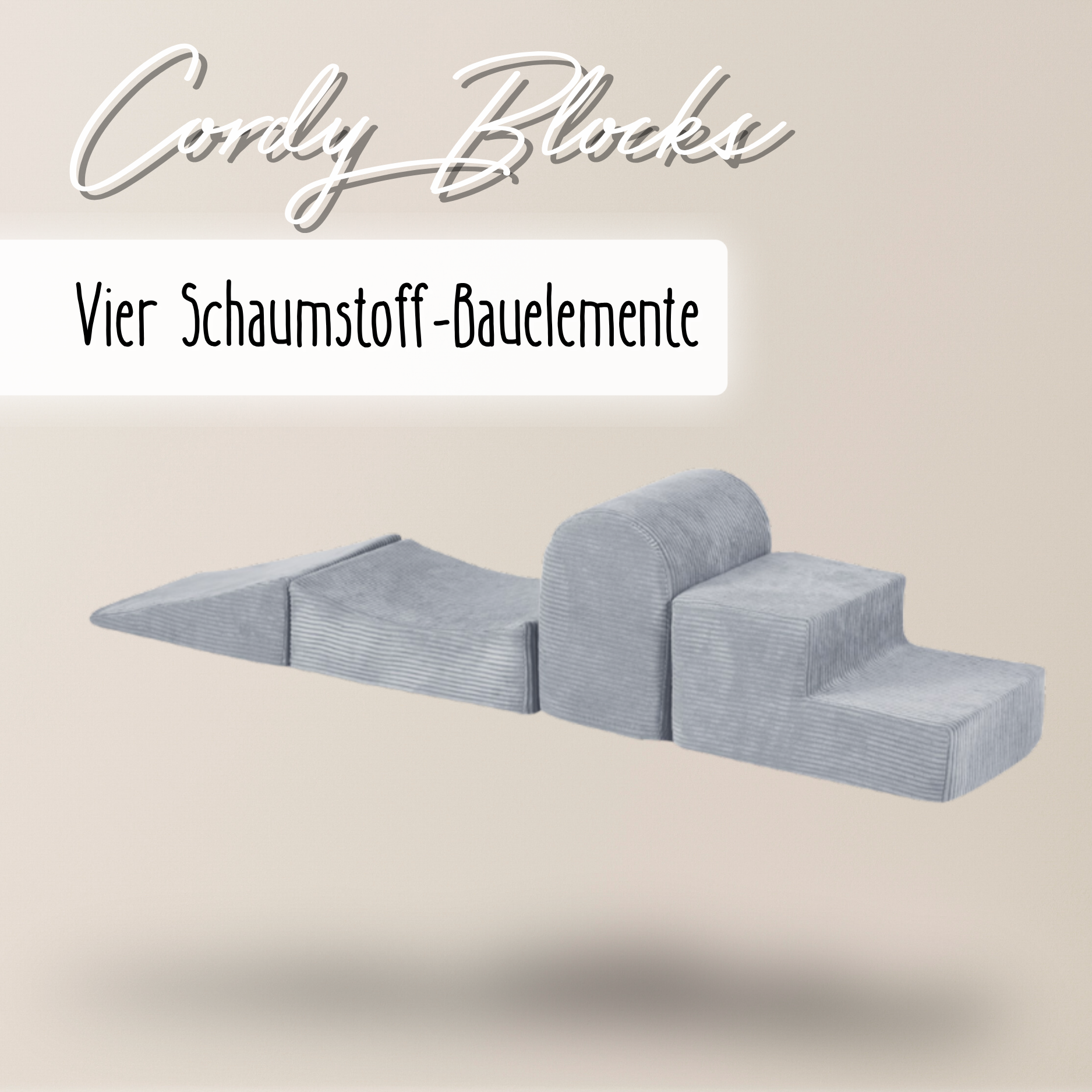 "Cordy Blocks" 4 Schaumstoff-Bauelemente