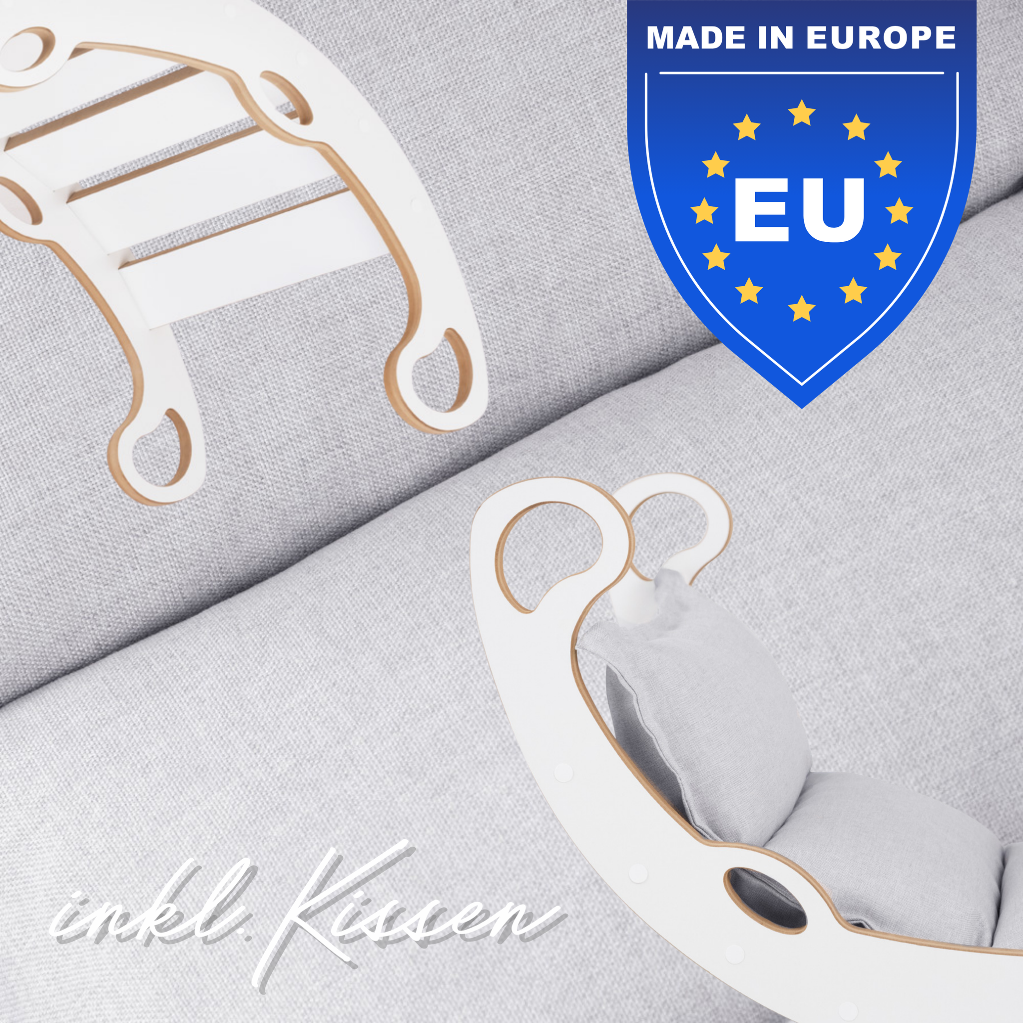 "Mini Rocker" 2in1  Kletterbogen & Wippe mit Kissen 75x39x40cm