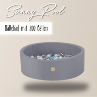"Sunny Pool" wasserfestes Bällebad 90x30cm mit 200 Bällen