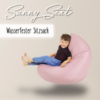 "Sunny Seat" Wasserfester Kinder-Sitzsack für drinnen & draußen