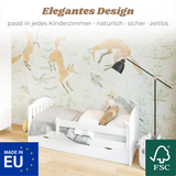 Yappy JUNIOR Classic - Kinderbett 160x80cm mit Schublade & Rausfallschutz