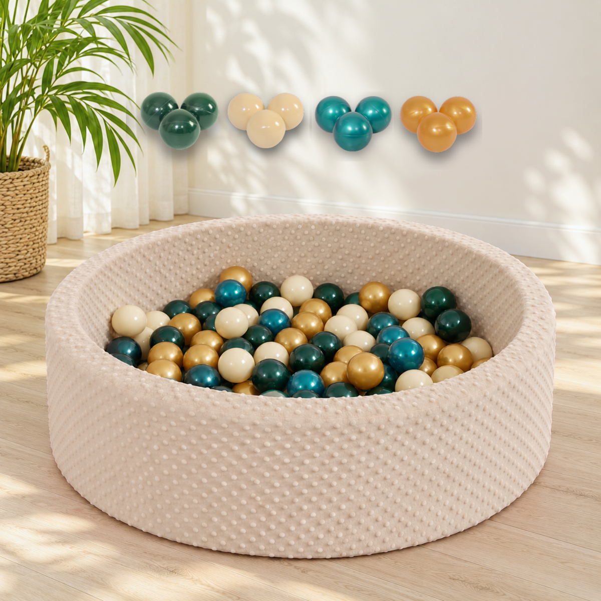 "Minky Pool" Bällebad 90x30cm mit 200 Bällen
