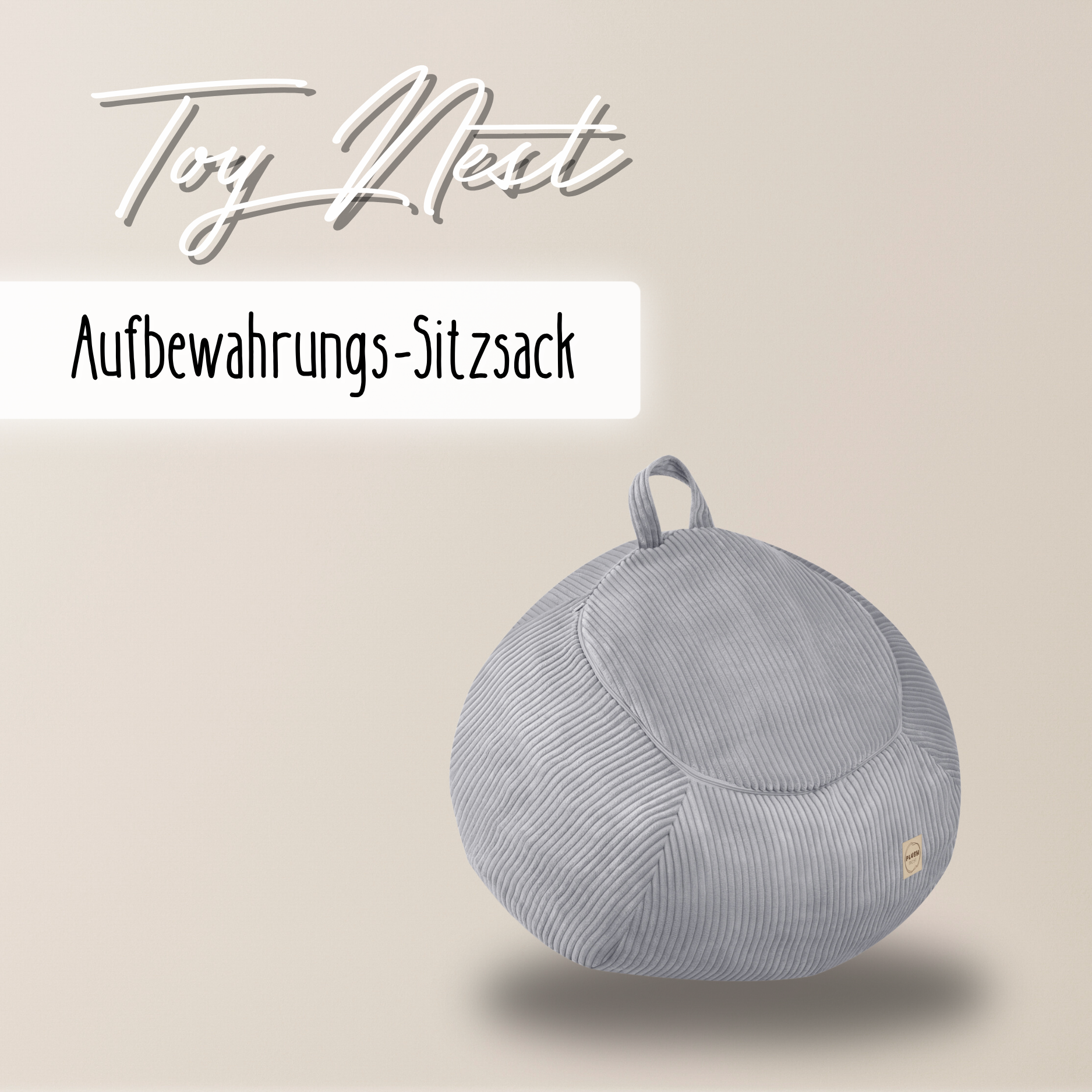 "Toy Nest" befüllbarer Aufbewahrungs-Sitzsack 82x50cm