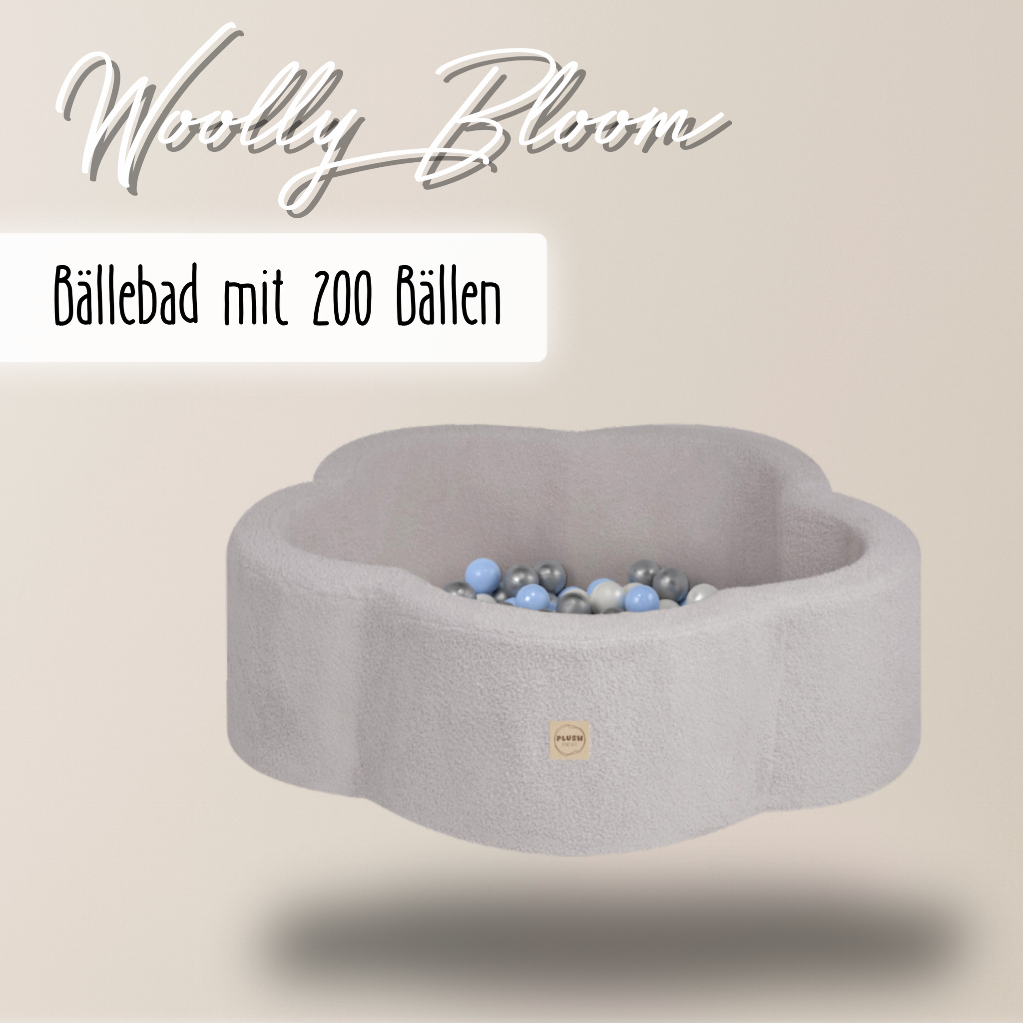 "Woolly Bloom" Bällebad 95x30cm mit 200 Bällen