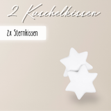 2er-Set Sternenkissen 40cm – 100% Baumwolle