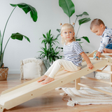 Rutsch- & Kletterrampe – Erweiterung für Klettergerüste & Spielwürfel