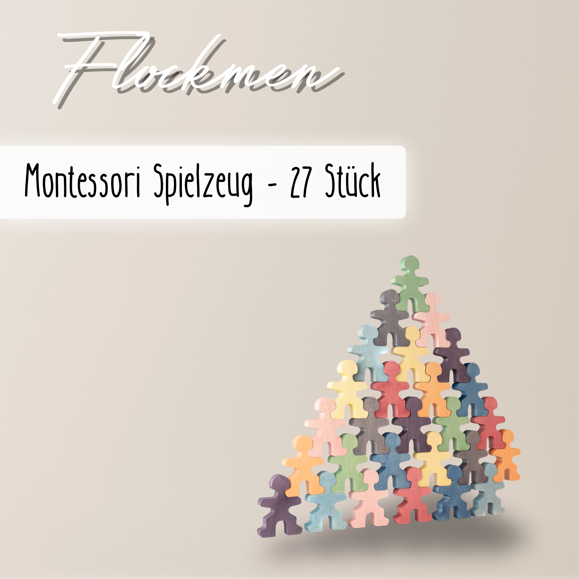 Flockmen® – Montessori Holzfiguren für kreatives Spielen