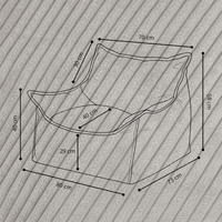"Cordy Throne" bequemer Kinder-Relaxsessel 80x73x58cm