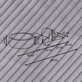 "Bally Play" Bällebad 90x30cm mit 3 Bauelementen & 200 Bällen