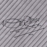 "Bally Play" Bällebad 90x30cm mit 3 Bauelementen & 200 Bällen
