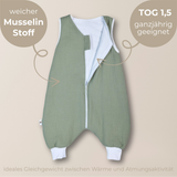 YappyBuzz Baby- und Kinderschlafsack mit Beinen