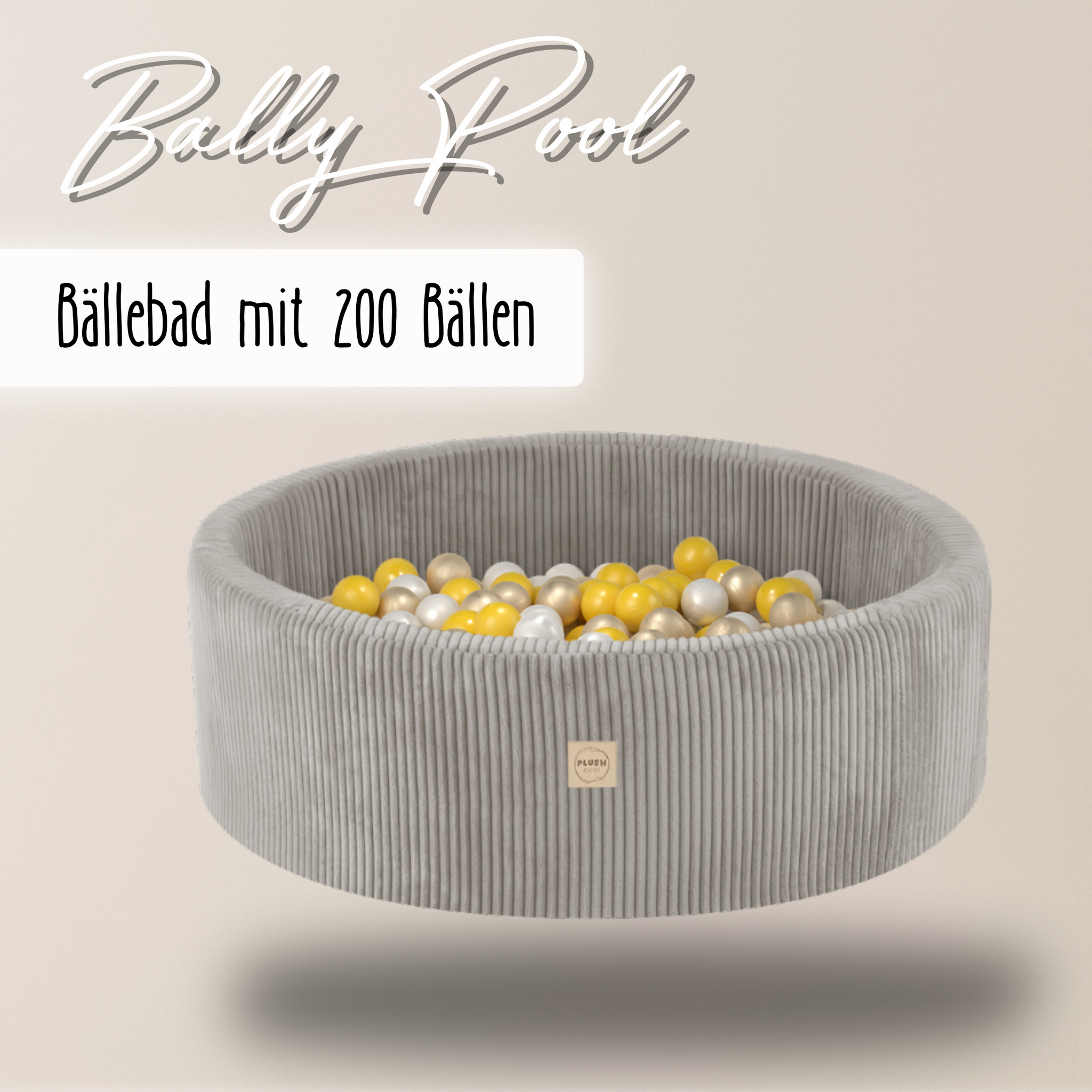"Bally Pool" Bällebad 90x30cm, mit 200 Bällen