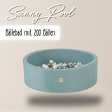 "Sunny Pool" wasserfestes Bällebad 90x30cm mit 200 Bällen