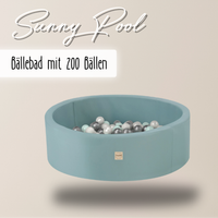 "Sunny Pool" wasserfestes Bällebad 90x30cm mit 200 Bällen