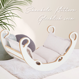"Mini Rocker" 2in1  Kletterbogen & Wippe mit Kissen 75x39x40cm