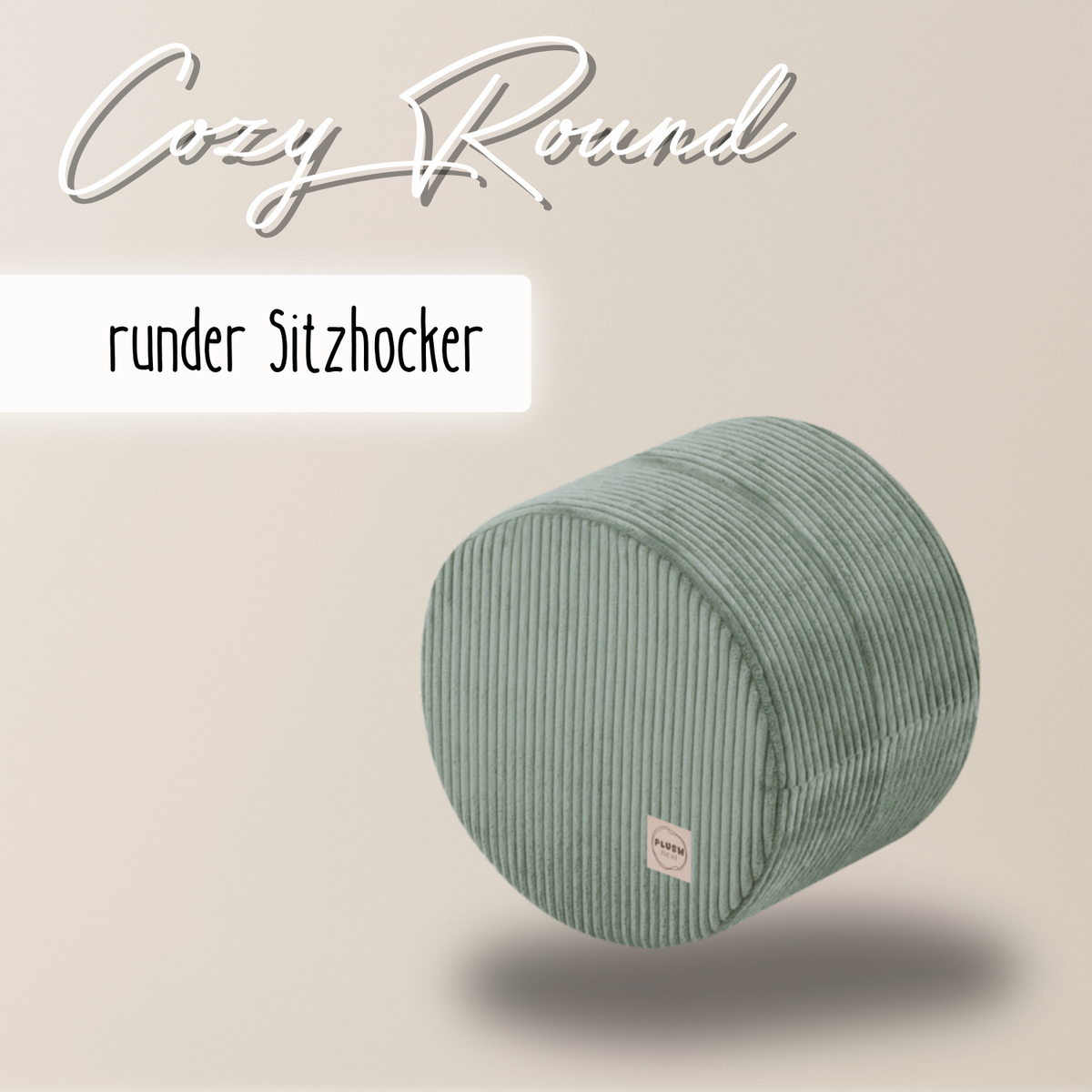 "Cozy Round" pouf 40x30cm
