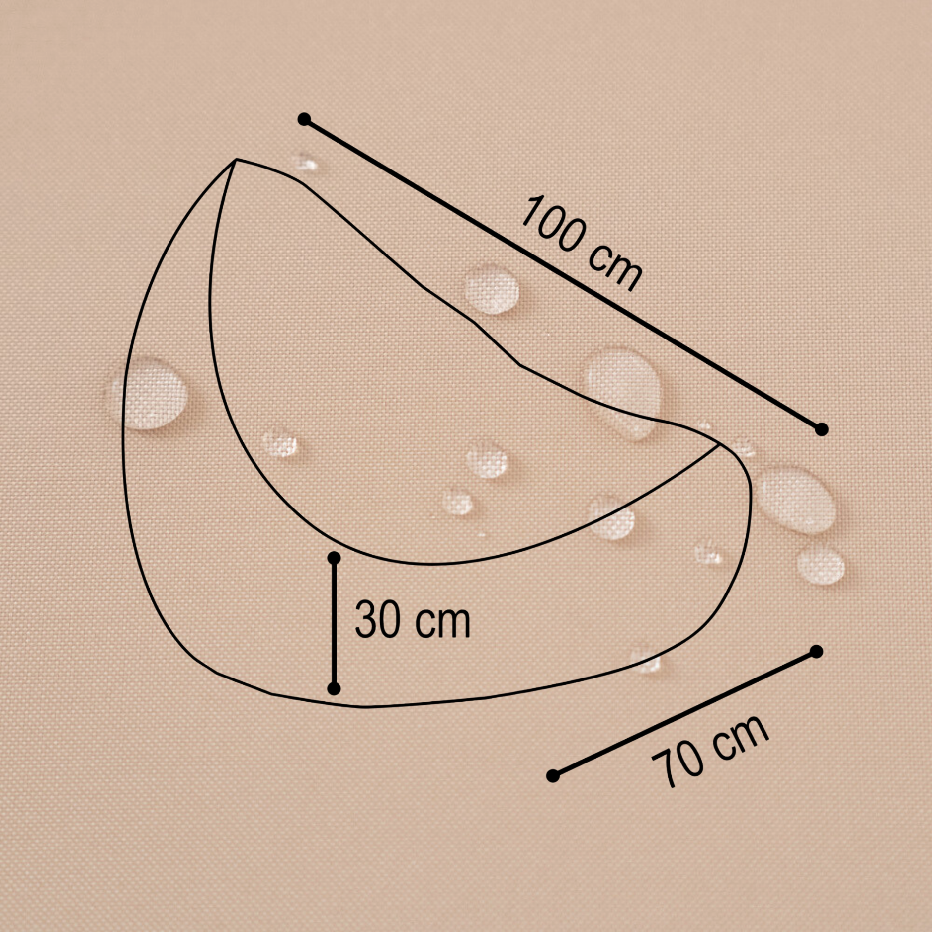 "Sunny Seat" Wasserfester Kinder-Sitzsack für drinnen & draußen