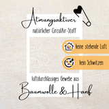 Spieltunnel aus Baumwolle/Hanf, passend zum runden Spielzelt, 180x46cm