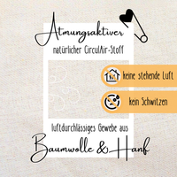 Spieltunnel aus Baumwolle/Hanf, passend zum runden Spielzelt, 180x46cm