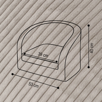 "Cuddle Chair" Kindersessel 53x40cm