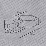 "Bally Step" Bällebad 90x30cm mit Stufe & 200 Bällen