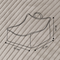 "Puffy Nest" Sitzsack für Kinder 77x67x50cm