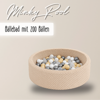 "Minky Pool" Bällebad 90x30cm mit 200 Bällen