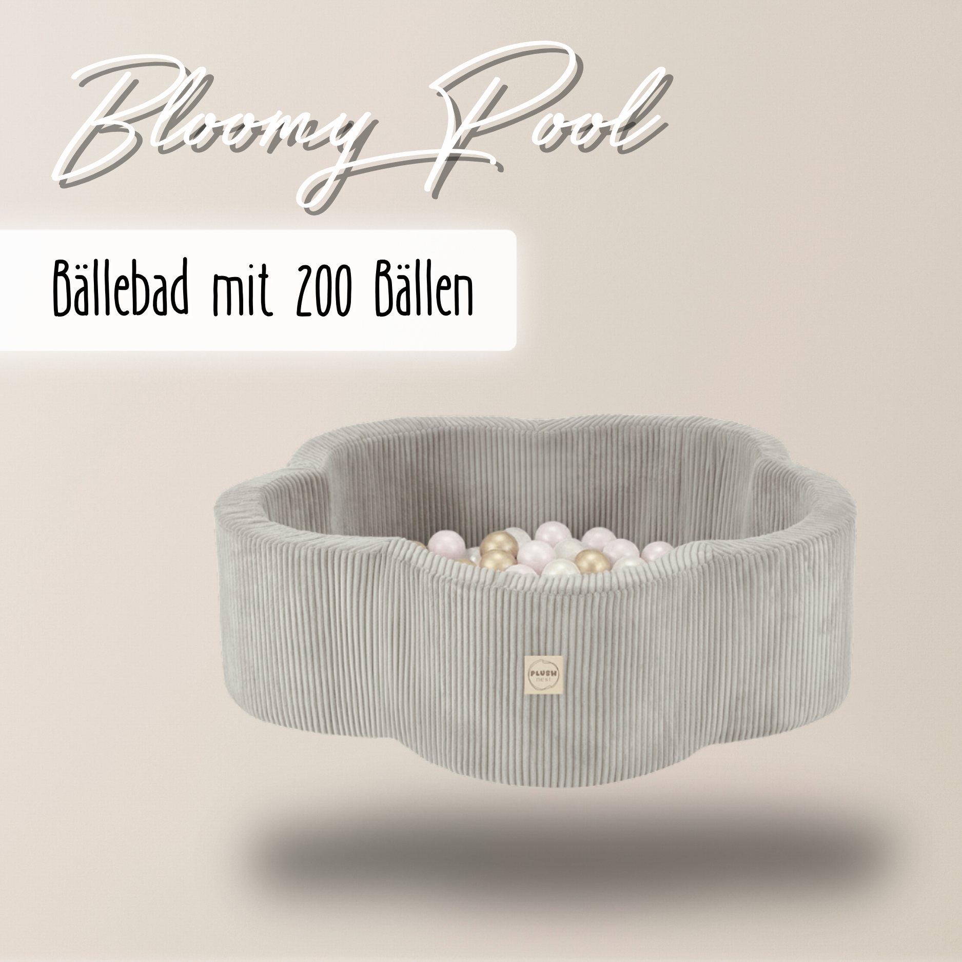 "Bloomy Pool" Bällebad 95x30cm mit 200 Bällen