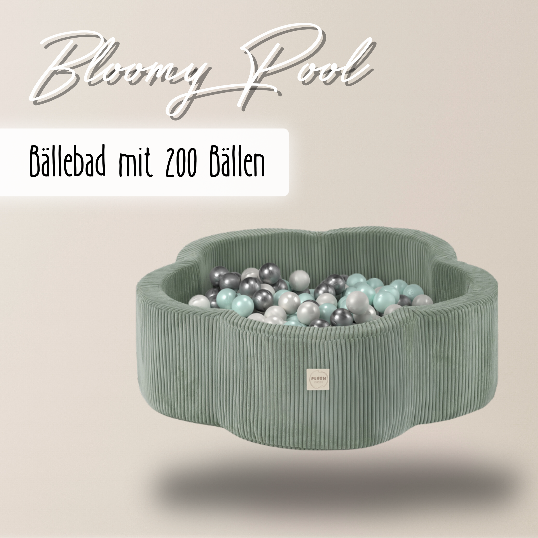 "Bloomy Pool" Bällebad 95x30cm mit 200 Bällen