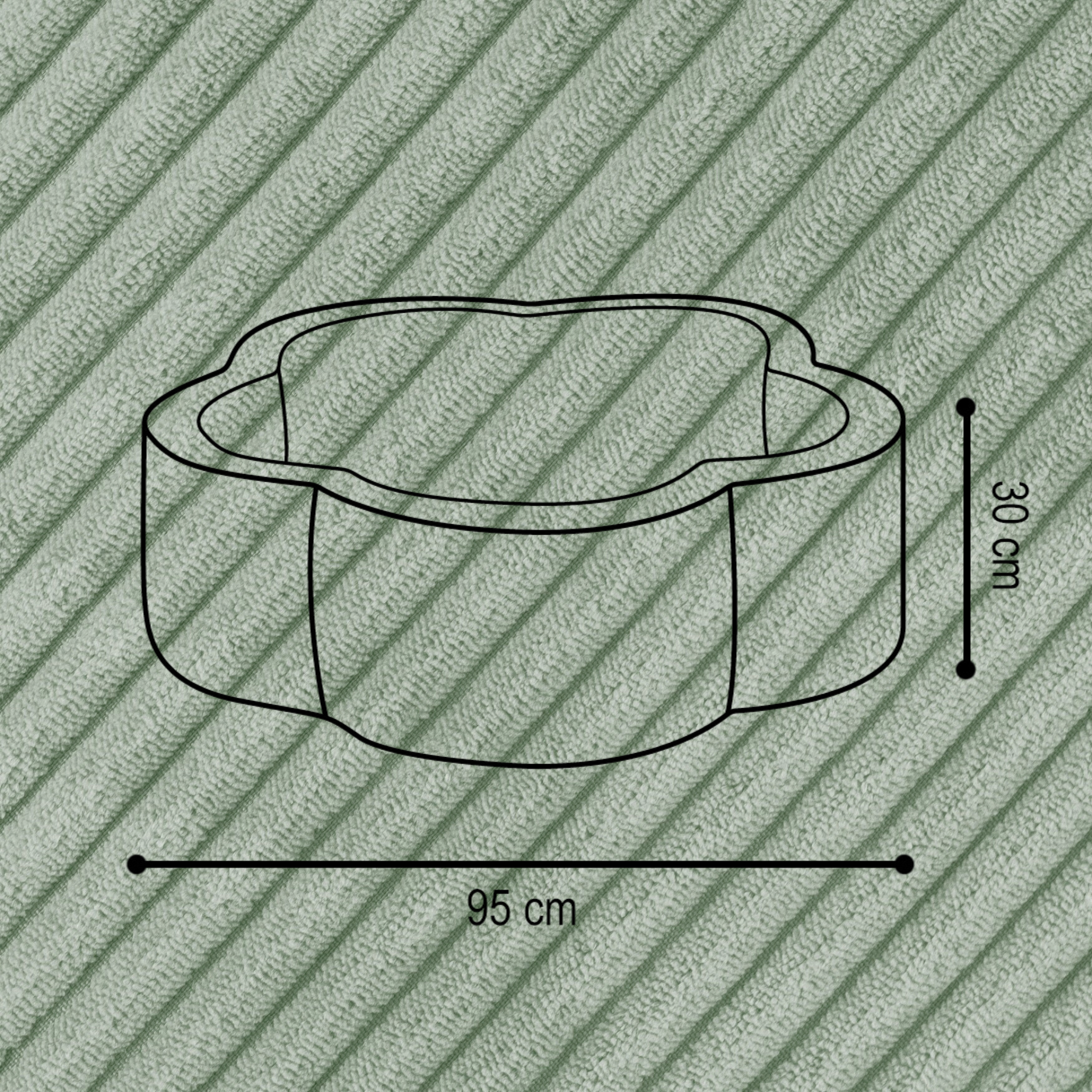 "Bloomy Pool" Bällebad 95x30cm mit 200 Bällen