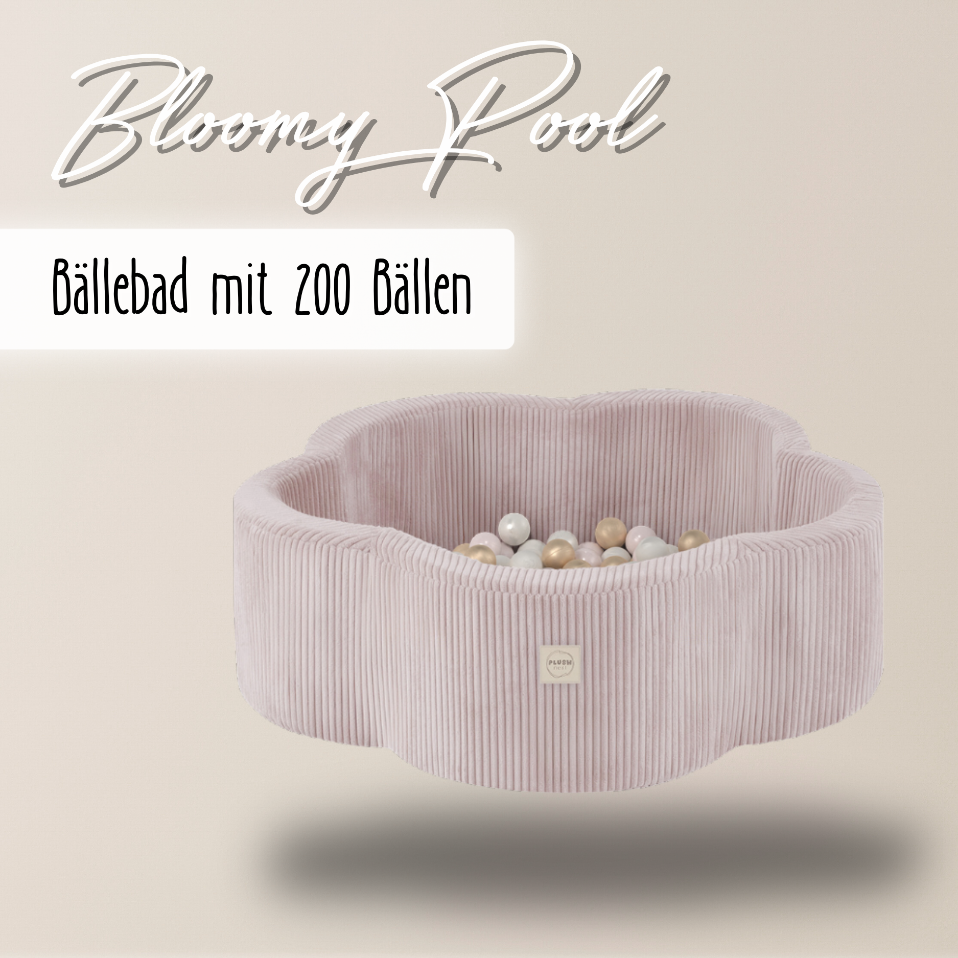 "Bloomy Pool" Bällebad 95x30cm mit 200 Bällen