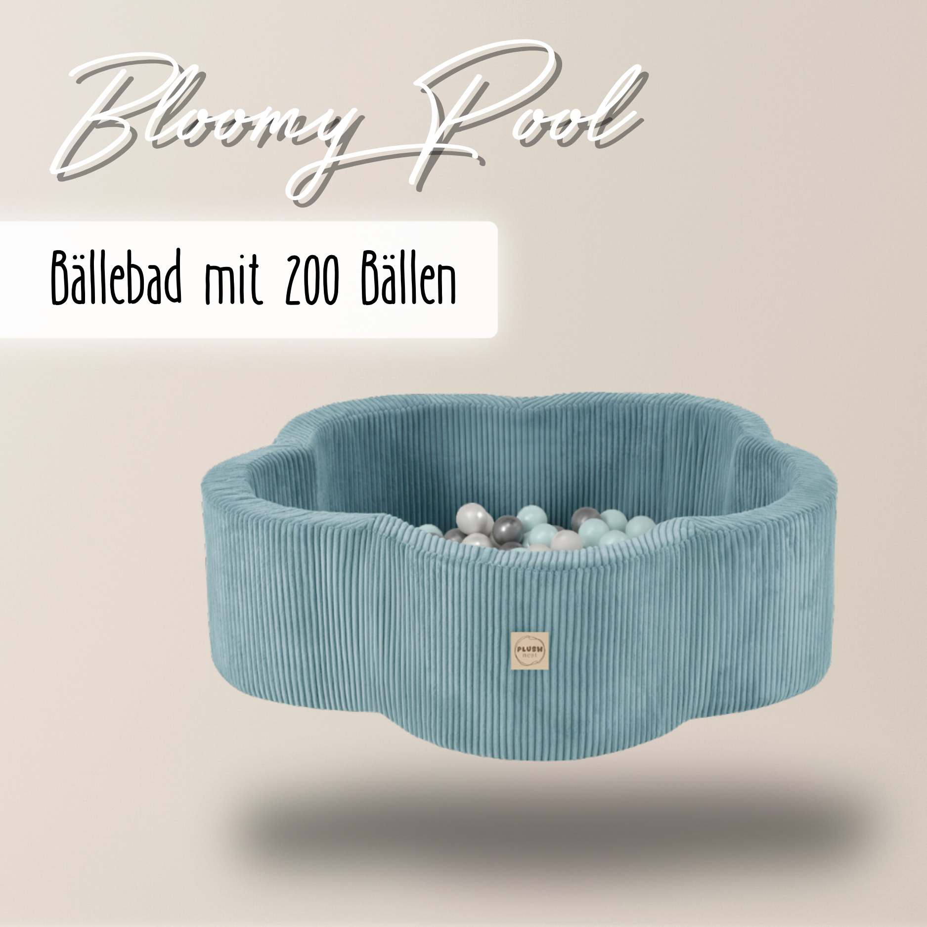 "Bloomy Pool" Bällebad 95x30cm mit 200 Bällen