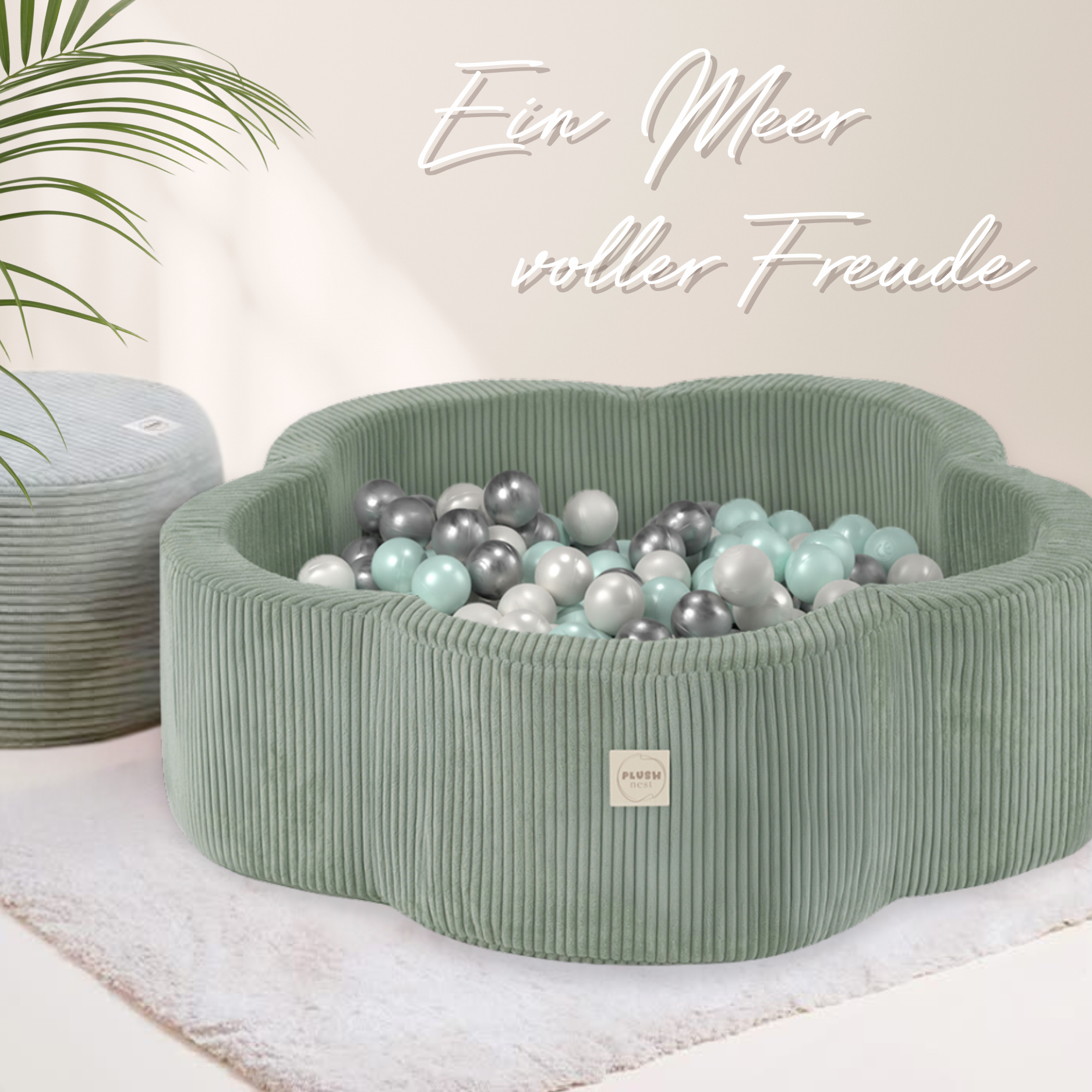 "Bloomy Pool" Bällebad 95x30cm mit 200 Bällen