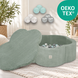 "Bloomy Pool Set" Bällebad 95x30cm, mit 200 Bällen & Matte/Deckel