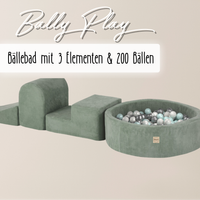 "Bally Play" Bällebad 90x30cm mit 3 Bauelementen & 200 Bällen