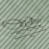 "Bally Play" Bällebad 90x30cm mit 3 Bauelementen & 200 Bällen