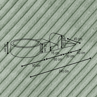 "Bally Play" Bällebad 90x30cm mit 3 Bauelementen & 200 Bällen