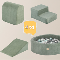 "Bally Play" Bällebad 90x30cm mit 3 Bauelementen & 200 Bällen