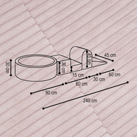 "Bally Play" Bällebad 90x30cm mit 3 Bauelementen & 200 Bällen