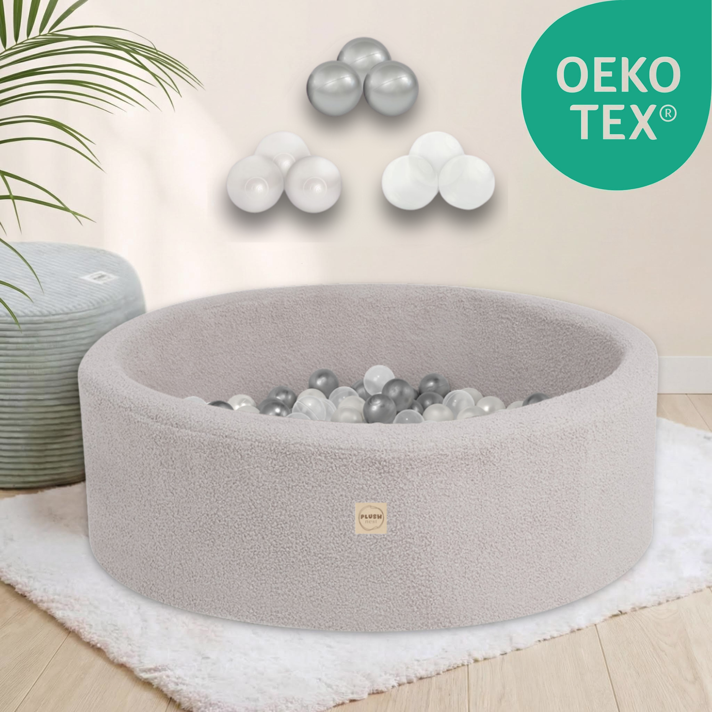 "Woolly Pool" Bällebad 90x30cm mit 200 Bällen